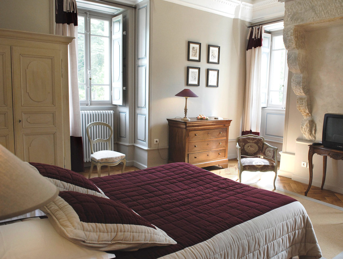 Chambre Clovis - château hôtel luxe Ardèche